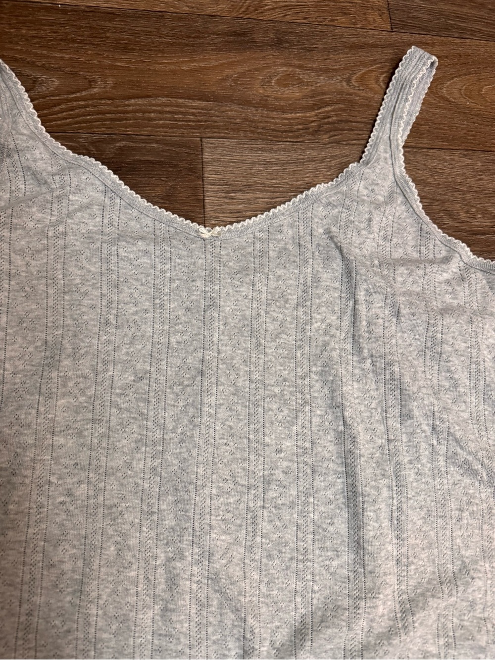 Aerie Light Gray Ribbed Cami Sleep Romper - Picture 2 of 3
